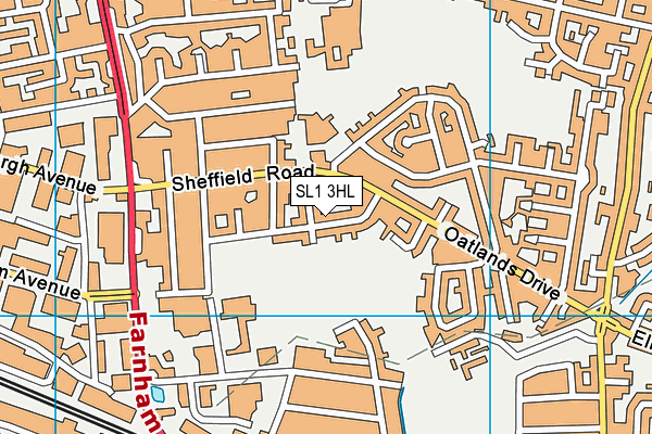 SL1 3HL map - OS VectorMap District (Ordnance Survey)