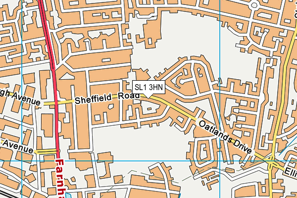 SL1 3HN map - OS VectorMap District (Ordnance Survey)