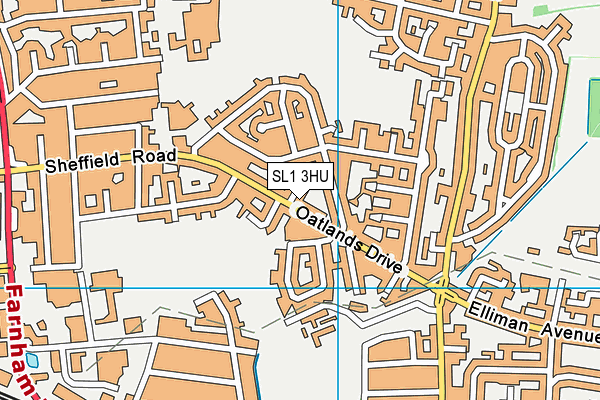 SL1 3HU map - OS VectorMap District (Ordnance Survey)