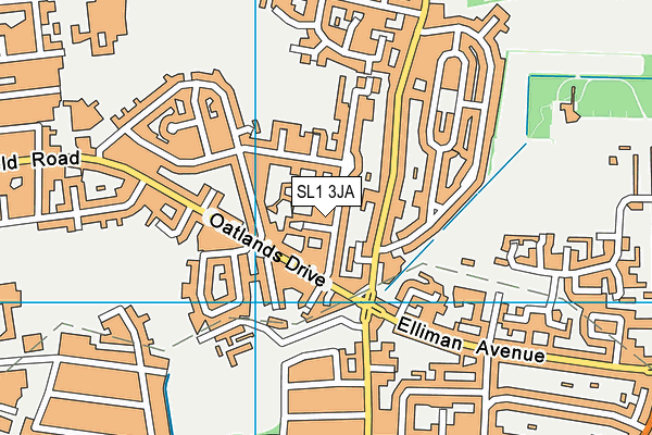 SL1 3JA map - OS VectorMap District (Ordnance Survey)
