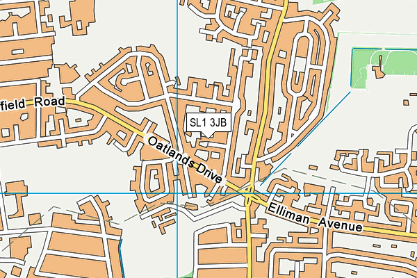 SL1 3JB map - OS VectorMap District (Ordnance Survey)