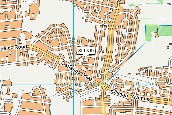 SL1 3JD map - OS VectorMap District (Ordnance Survey)