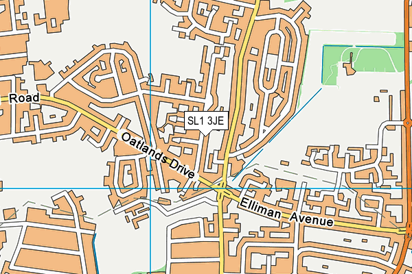 SL1 3JE map - OS VectorMap District (Ordnance Survey)
