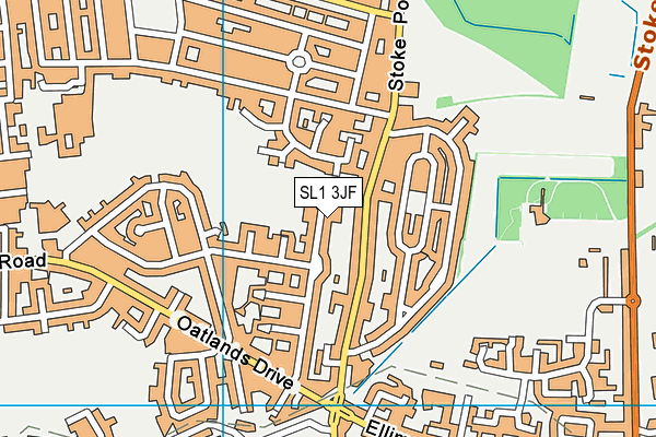 SL1 3JF map - OS VectorMap District (Ordnance Survey)