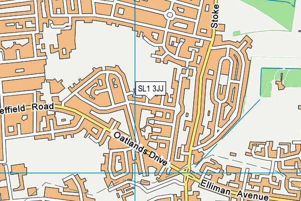 SL1 3JJ map - OS VectorMap District (Ordnance Survey)