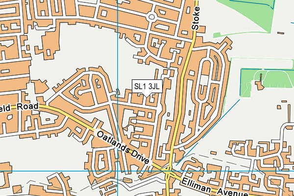 SL1 3JL map - OS VectorMap District (Ordnance Survey)