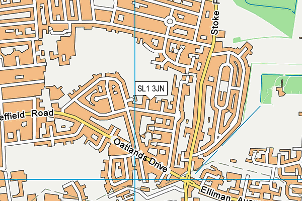 SL1 3JN map - OS VectorMap District (Ordnance Survey)