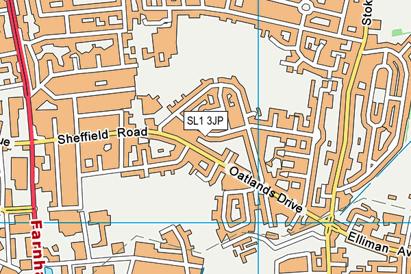 SL1 3JP map - OS VectorMap District (Ordnance Survey)