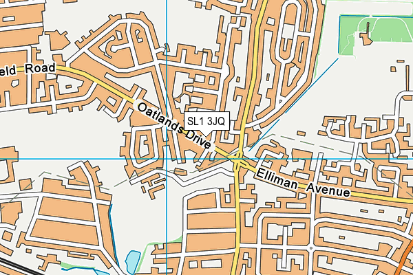 SL1 3JQ map - OS VectorMap District (Ordnance Survey)