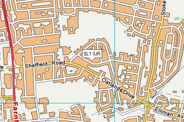 SL1 3JR map - OS VectorMap District (Ordnance Survey)