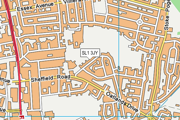 SL1 3JY map - OS VectorMap District (Ordnance Survey)