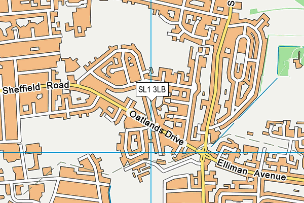 SL1 3LB map - OS VectorMap District (Ordnance Survey)