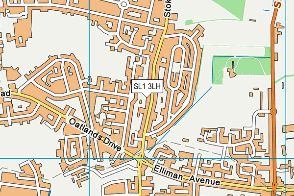 SL1 3LH map - OS VectorMap District (Ordnance Survey)