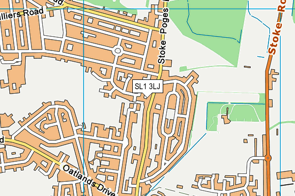 SL1 3LJ map - OS VectorMap District (Ordnance Survey)