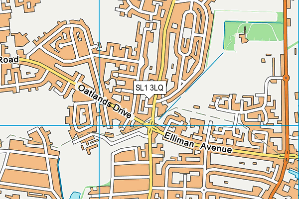 SL1 3LQ map - OS VectorMap District (Ordnance Survey)