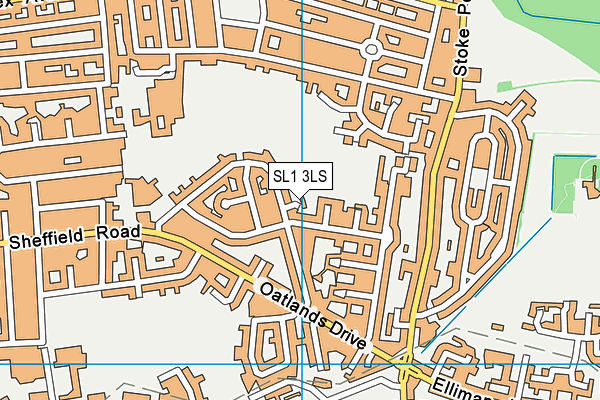 SL1 3LS map - OS VectorMap District (Ordnance Survey)