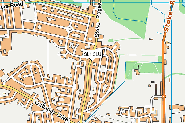SL1 3LU map - OS VectorMap District (Ordnance Survey)