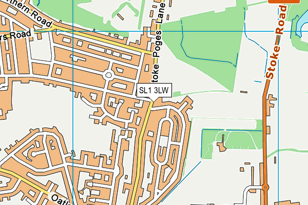 Singh Sabha Slough Sports Centre map (SL1 3LW) - OS VectorMap District (Ordnance Survey)