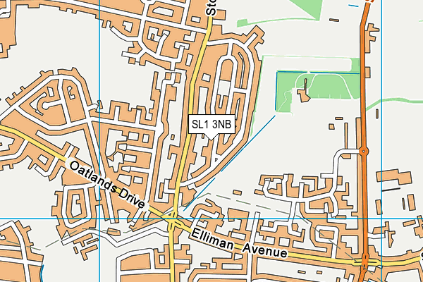 SL1 3NB map - OS VectorMap District (Ordnance Survey)
