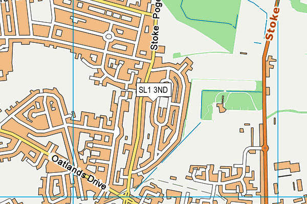 SL1 3ND map - OS VectorMap District (Ordnance Survey)