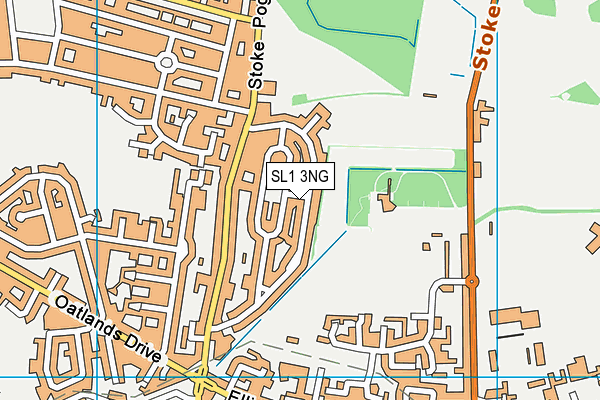 SL1 3NG map - OS VectorMap District (Ordnance Survey)