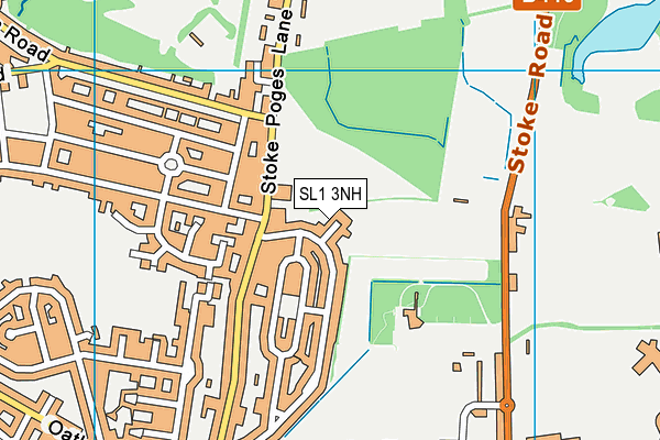 SL1 3NH map - OS VectorMap District (Ordnance Survey)