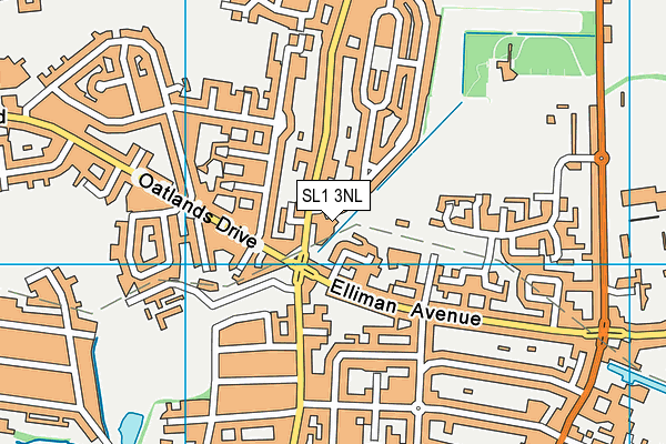 SL1 3NL map - OS VectorMap District (Ordnance Survey)