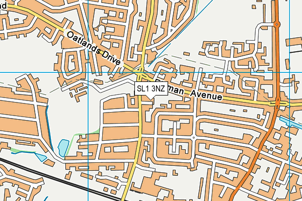 SL1 3NZ map - OS VectorMap District (Ordnance Survey)