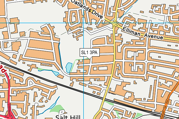 SL1 3PA map - OS VectorMap District (Ordnance Survey)