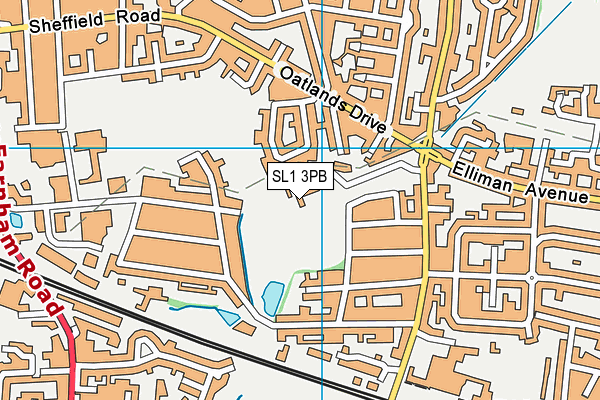 SL1 3PB map - OS VectorMap District (Ordnance Survey)