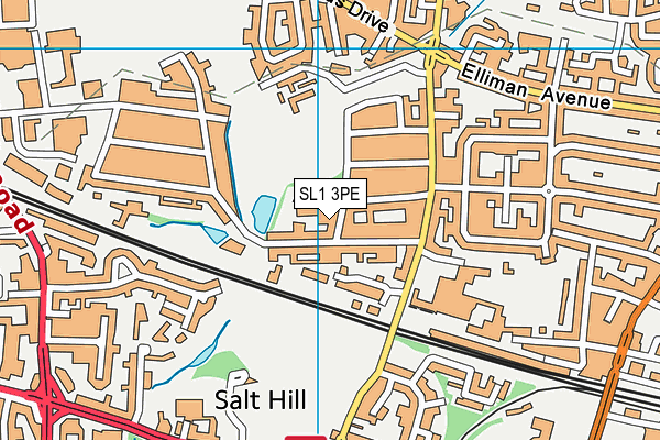 SL1 3PE map - OS VectorMap District (Ordnance Survey)