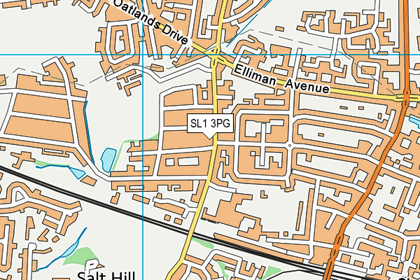 SL1 3PG map - OS VectorMap District (Ordnance Survey)