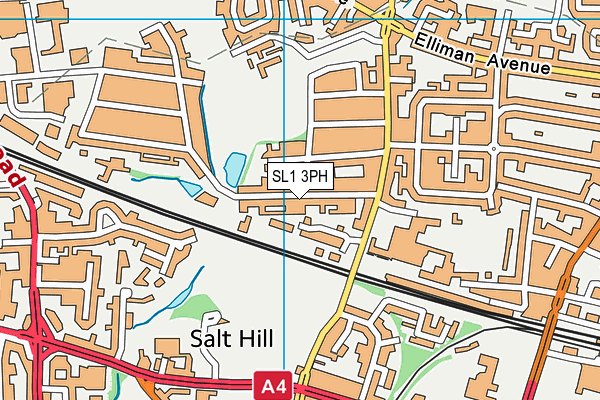 SL1 3PH map - OS VectorMap District (Ordnance Survey)