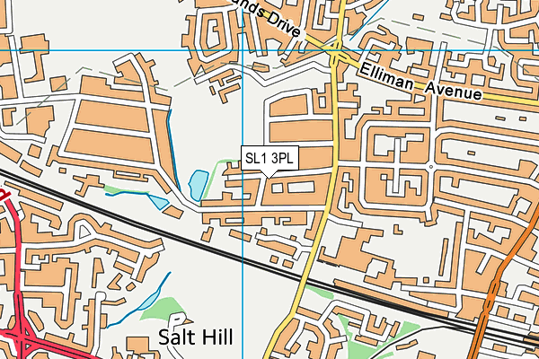 SL1 3PL map - OS VectorMap District (Ordnance Survey)