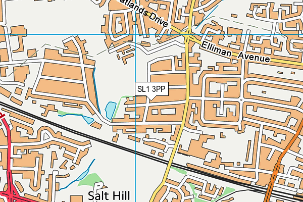 SL1 3PP map - OS VectorMap District (Ordnance Survey)