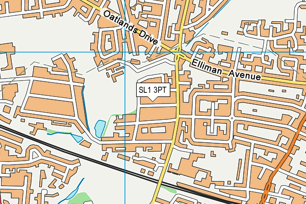 SL1 3PT map - OS VectorMap District (Ordnance Survey)