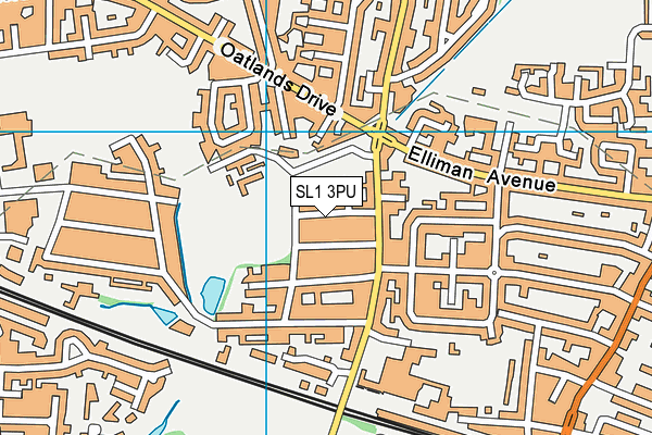 SL1 3PU map - OS VectorMap District (Ordnance Survey)