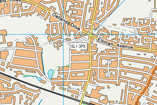 SL1 3PX map - OS VectorMap District (Ordnance Survey)