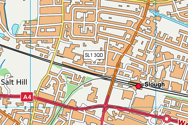 SL1 3QD map - OS VectorMap District (Ordnance Survey)