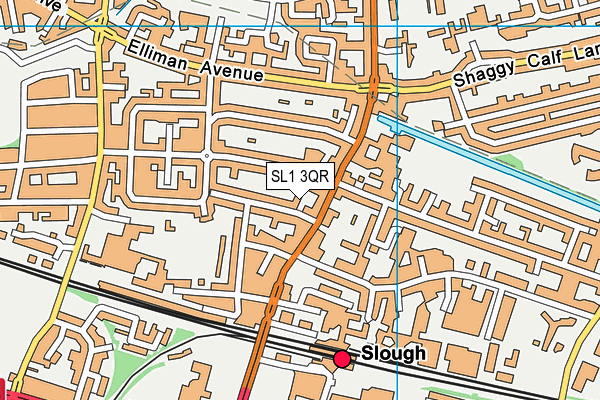 SL1 3QR map - OS VectorMap District (Ordnance Survey)