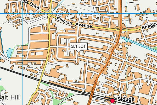 SL1 3QT map - OS VectorMap District (Ordnance Survey)
