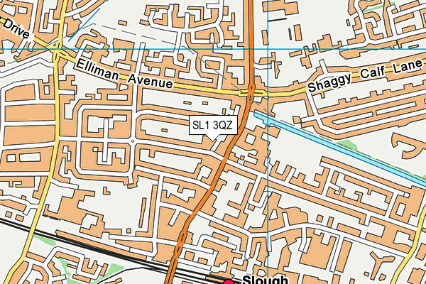 SL1 3QZ map - OS VectorMap District (Ordnance Survey)