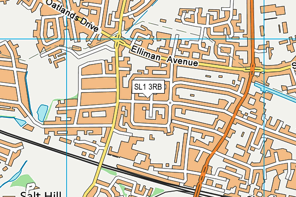 SL1 3RB map - OS VectorMap District (Ordnance Survey)