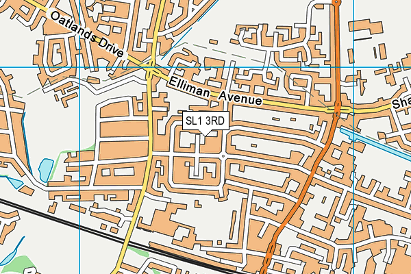 SL1 3RD map - OS VectorMap District (Ordnance Survey)