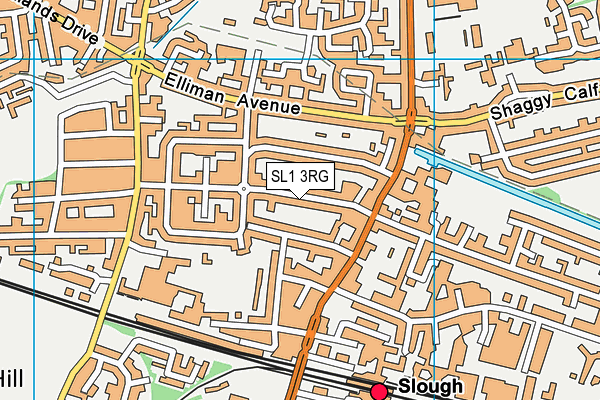 SL1 3RG map - OS VectorMap District (Ordnance Survey)