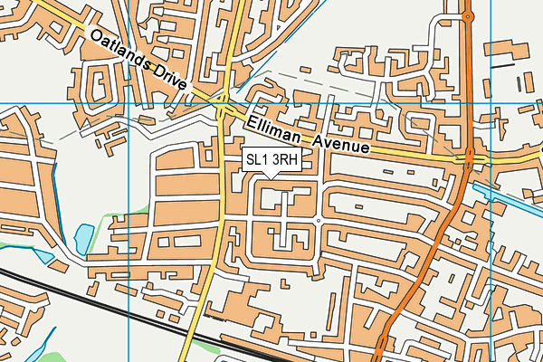SL1 3RH map - OS VectorMap District (Ordnance Survey)