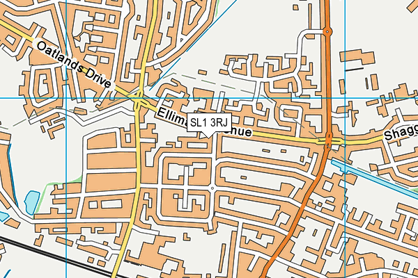 SL1 3RJ map - OS VectorMap District (Ordnance Survey)
