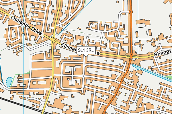 SL1 3RL map - OS VectorMap District (Ordnance Survey)