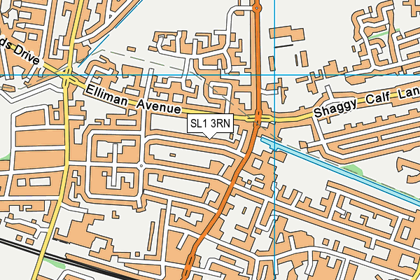 SL1 3RN map - OS VectorMap District (Ordnance Survey)