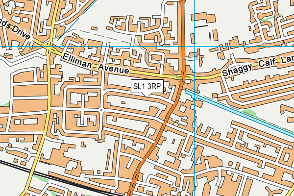 SL1 3RP map - OS VectorMap District (Ordnance Survey)